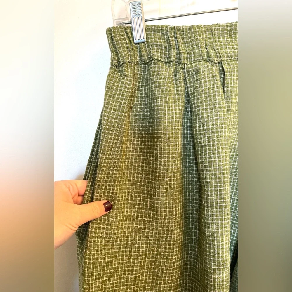 The Make Shed Metamorphosis Linen Trousers in Sage Green - Sustainable Brand - Picture 9 of 12